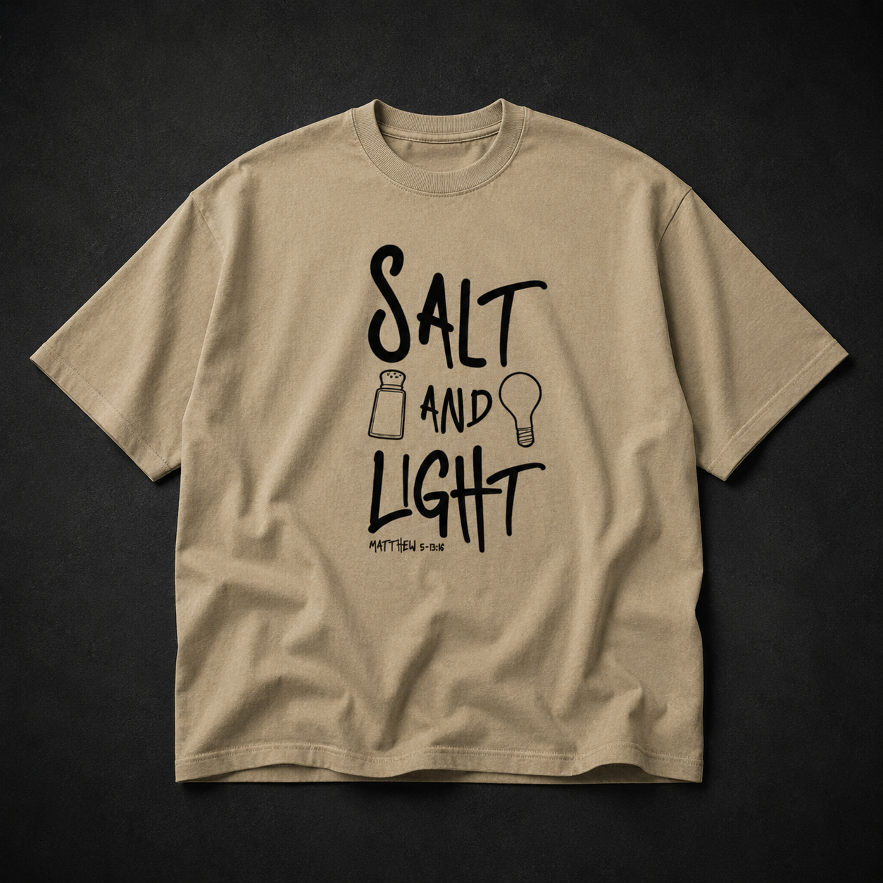 SALT AND LIGHT- OVERSIZED TEE
