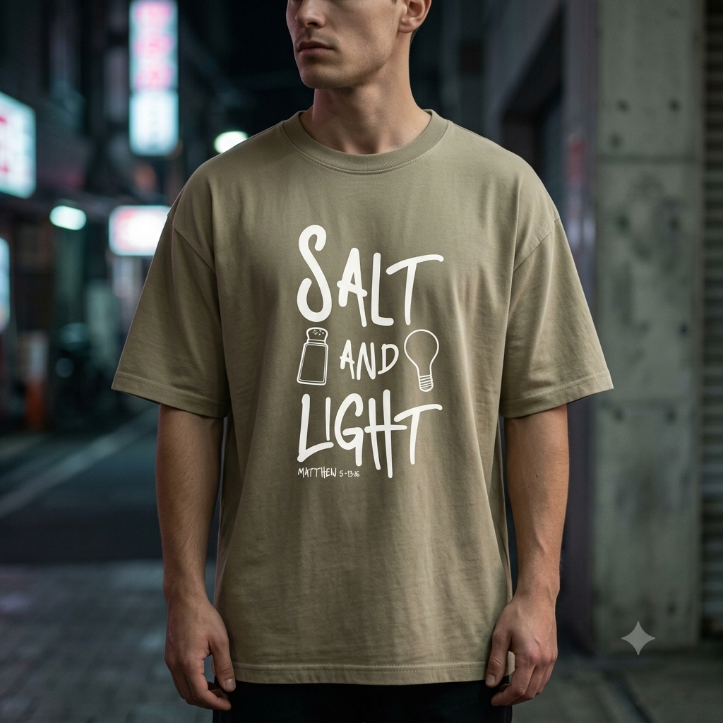SALT AND LIGHT- OVERSIZED TEE